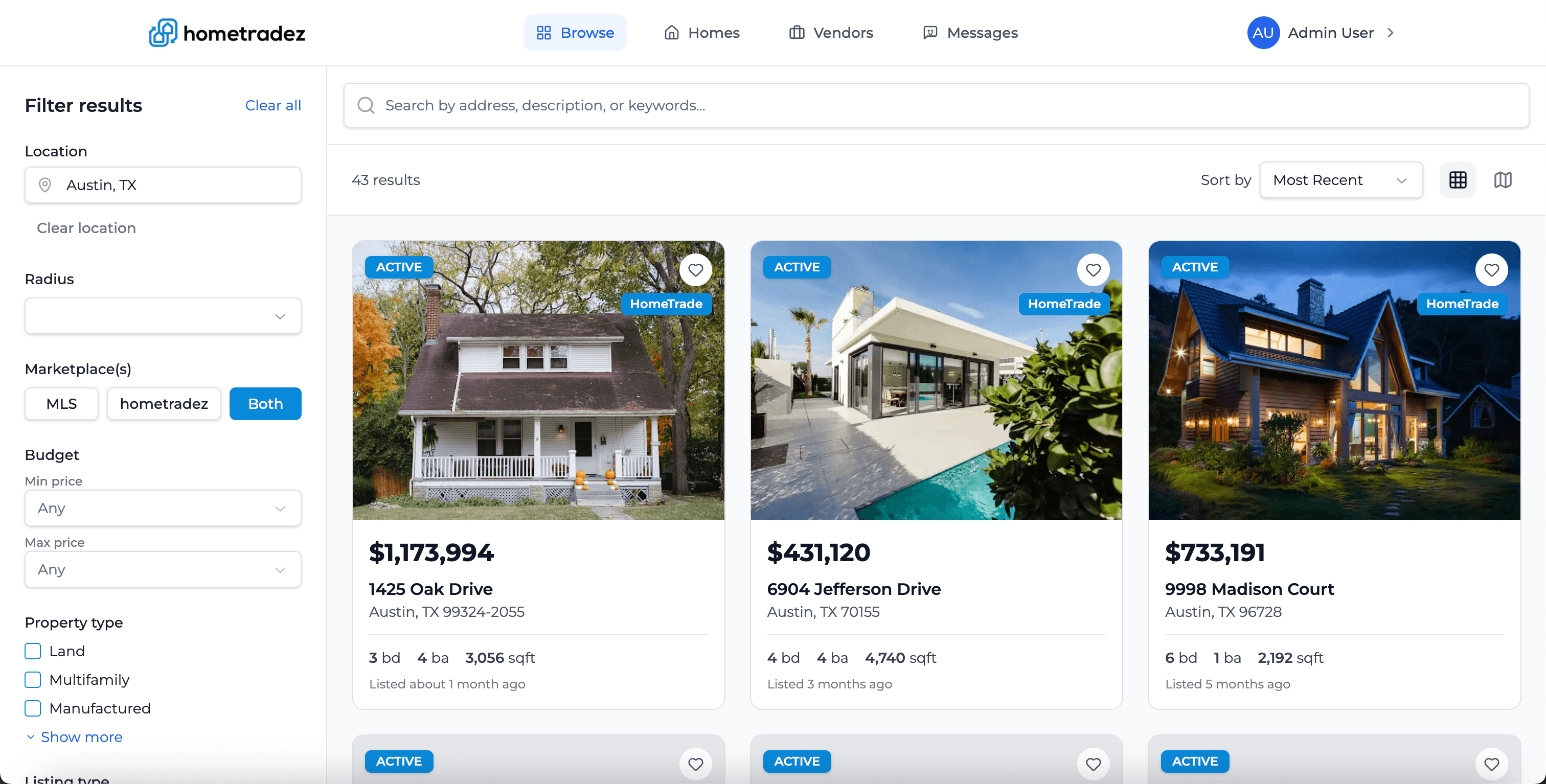 HomeTradez project overview